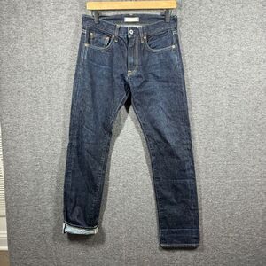 Uniqlo Denim Jeans Men's Size 29x32 Blue Low Rise Slim Fit Straight Leg Selvedge